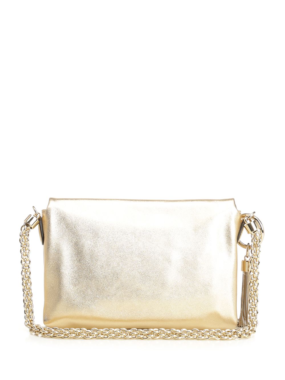 Metallic Nappa Callie Flap Bag Gold Lamb Brass Shoulder