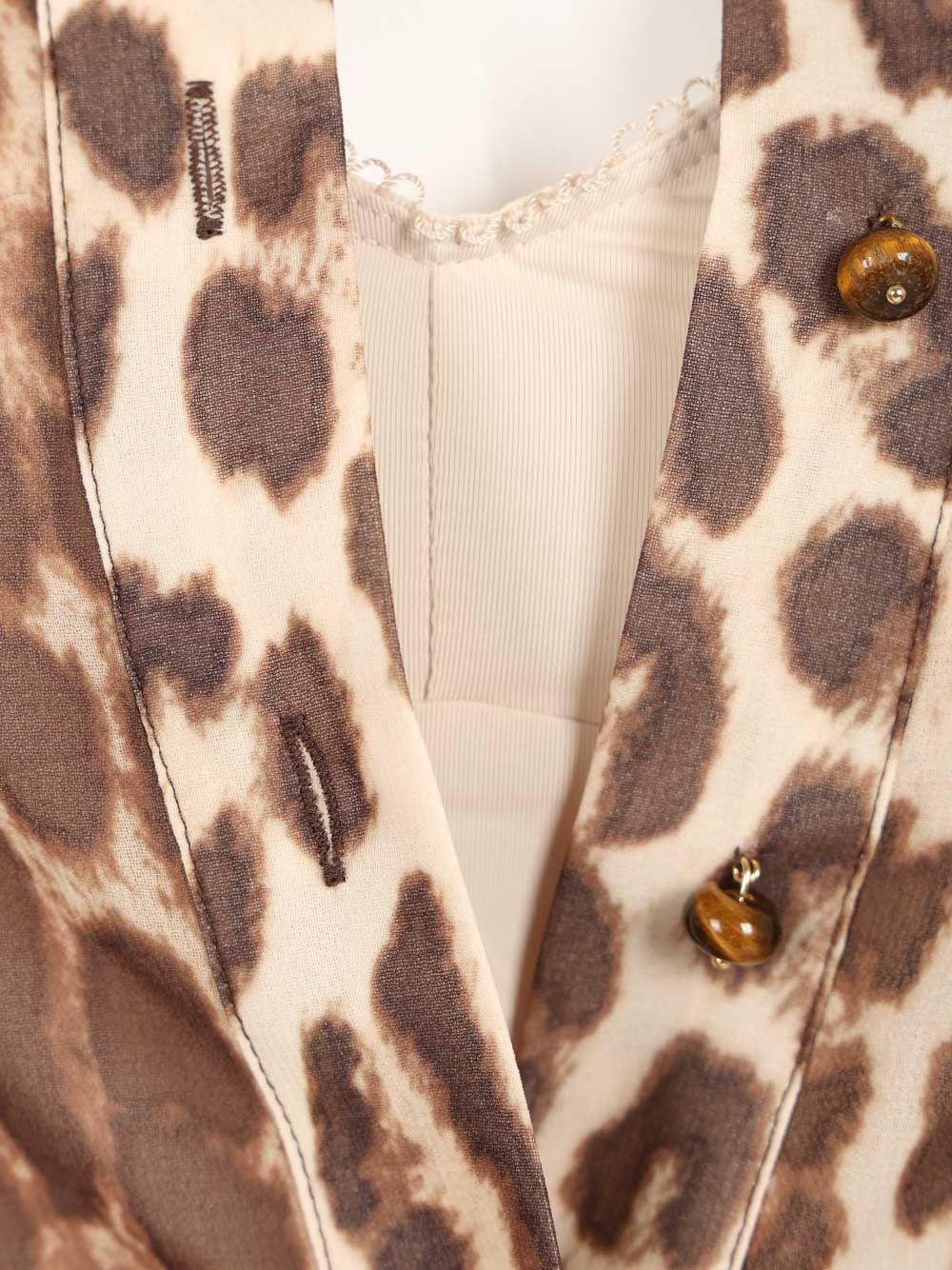 Sunray Collared Shirt Animalier Recycled Polyester