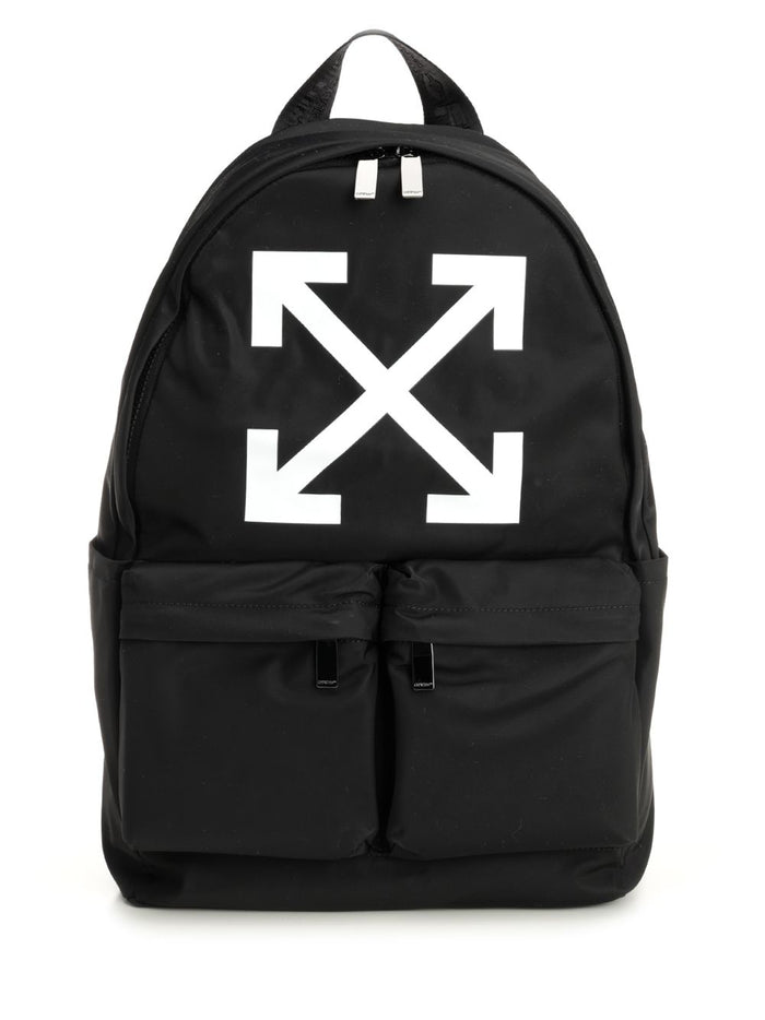 Arrow print backpack Black Nylon Backpacks