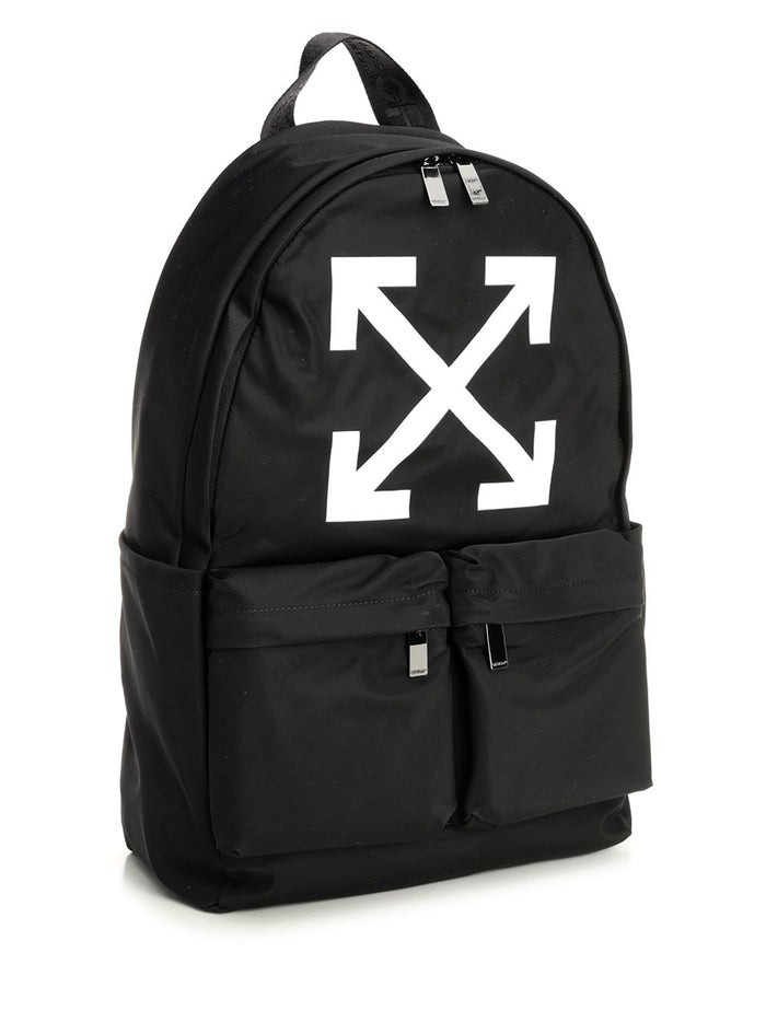 Arrow print backpack Black Nylon Backpacks