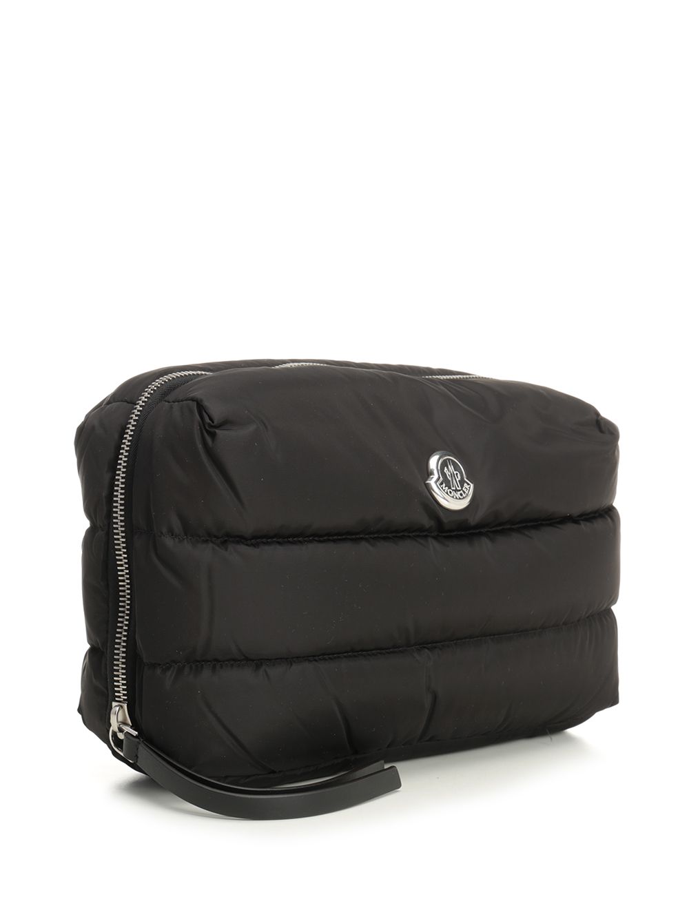 Caradoc Quilted Beauty Case Black Nylon Small Leather Goods