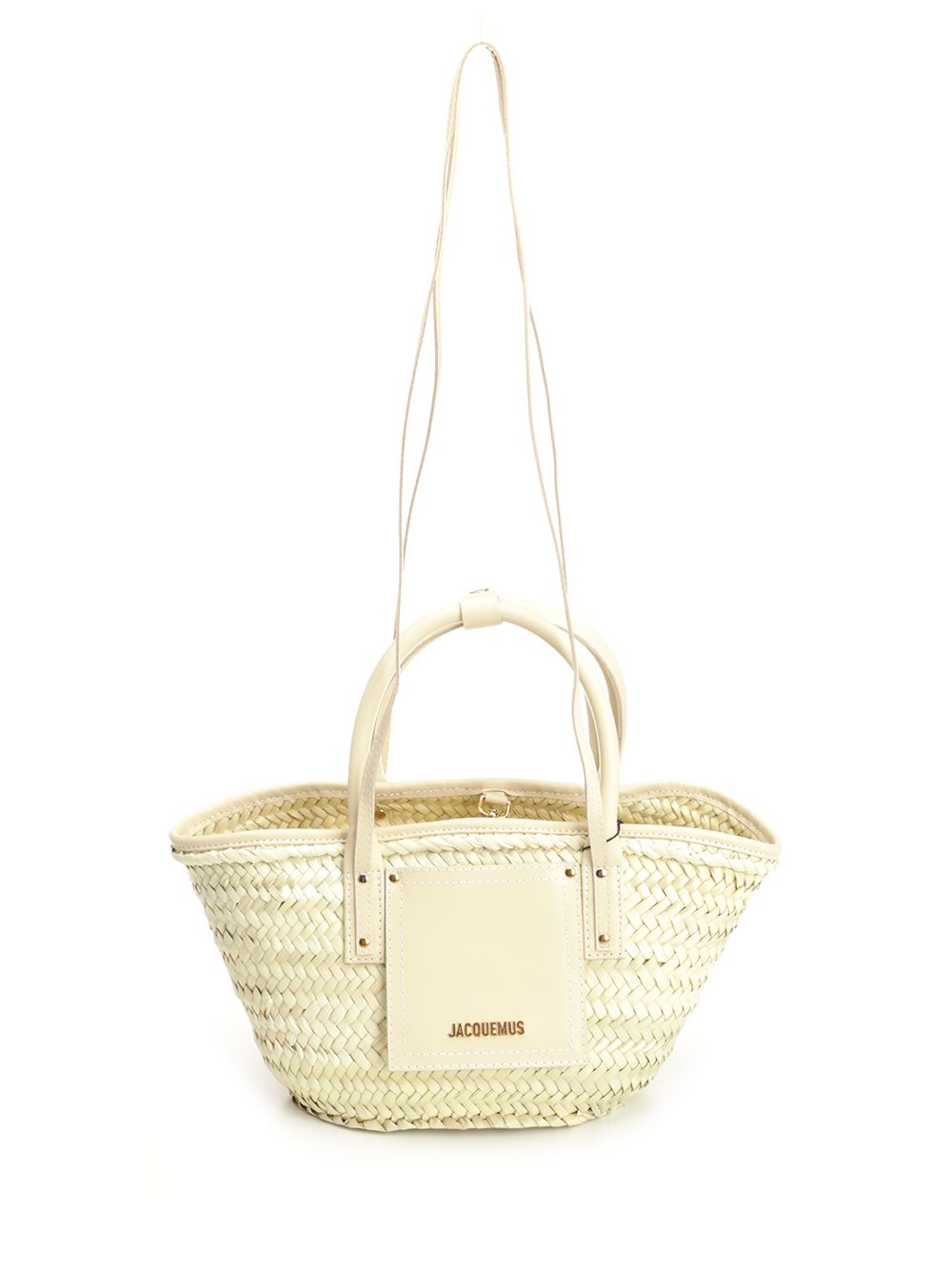 Small Soli straw bag Beige Handbags