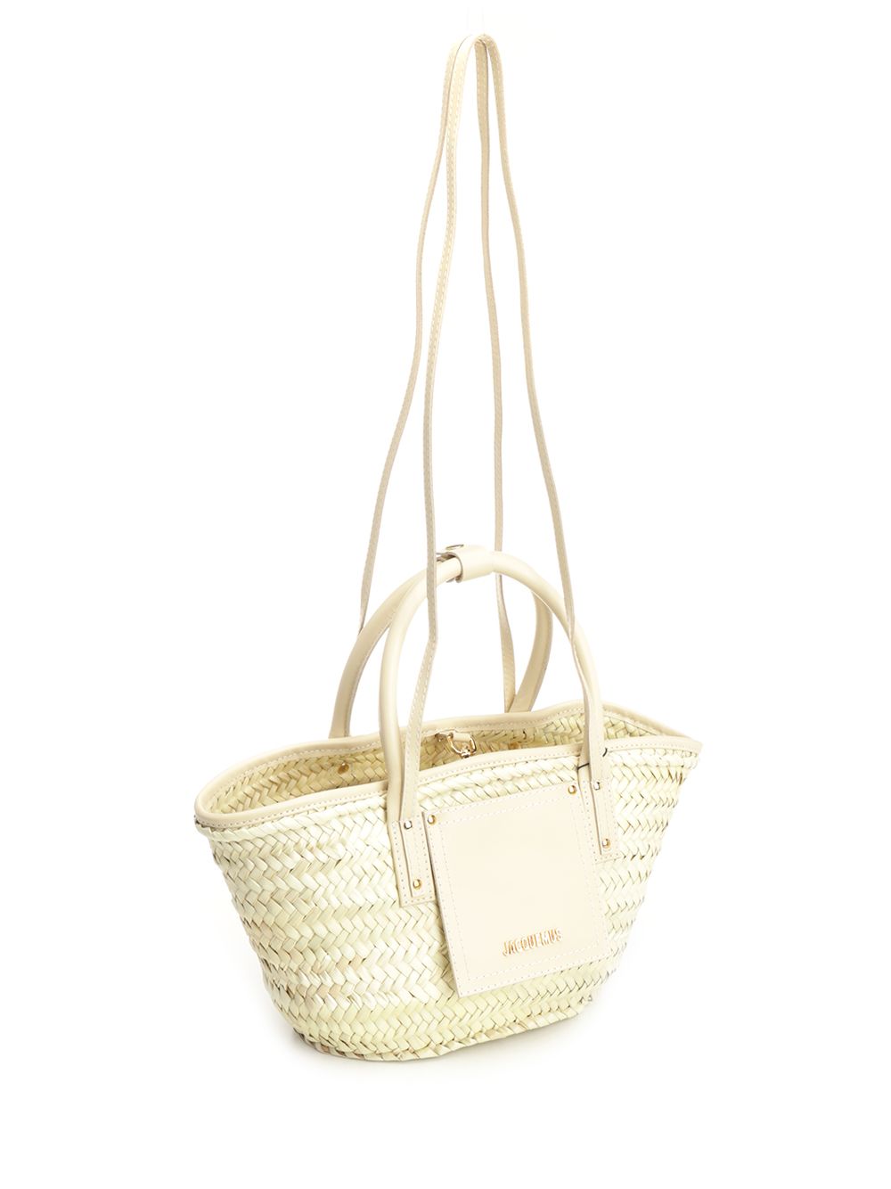 Small Soli straw bag Beige Handbags
