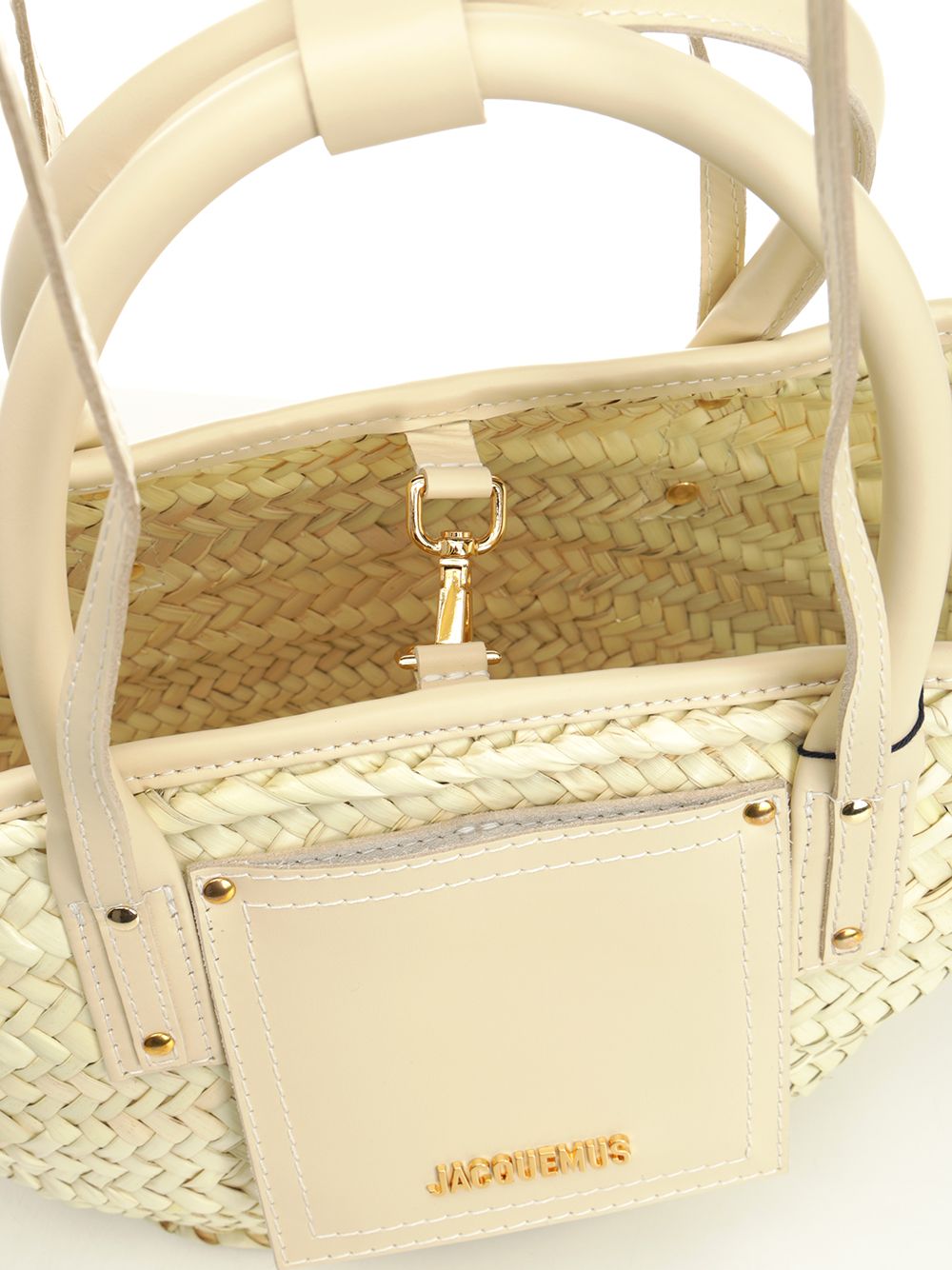 Small Soli straw bag Beige Handbags