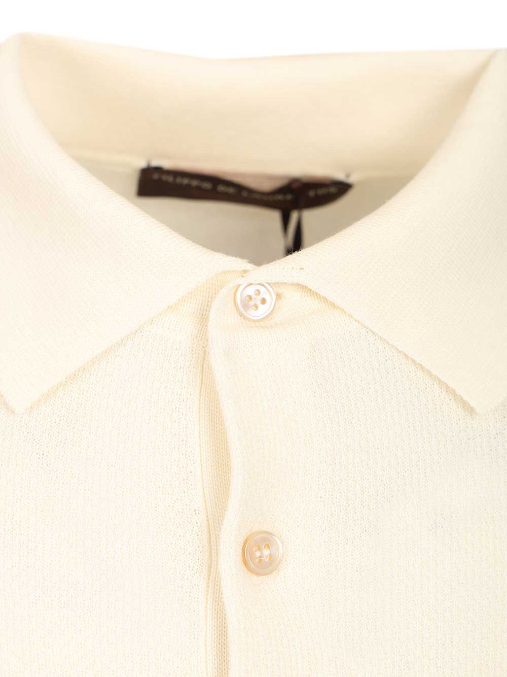 Pique Polo Shirt White