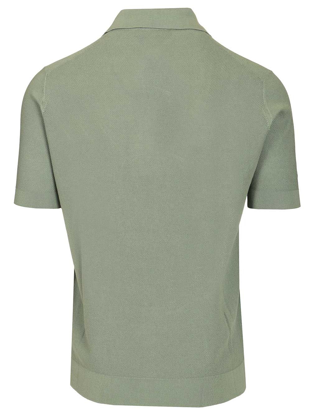 Pique Polo Shirt Green