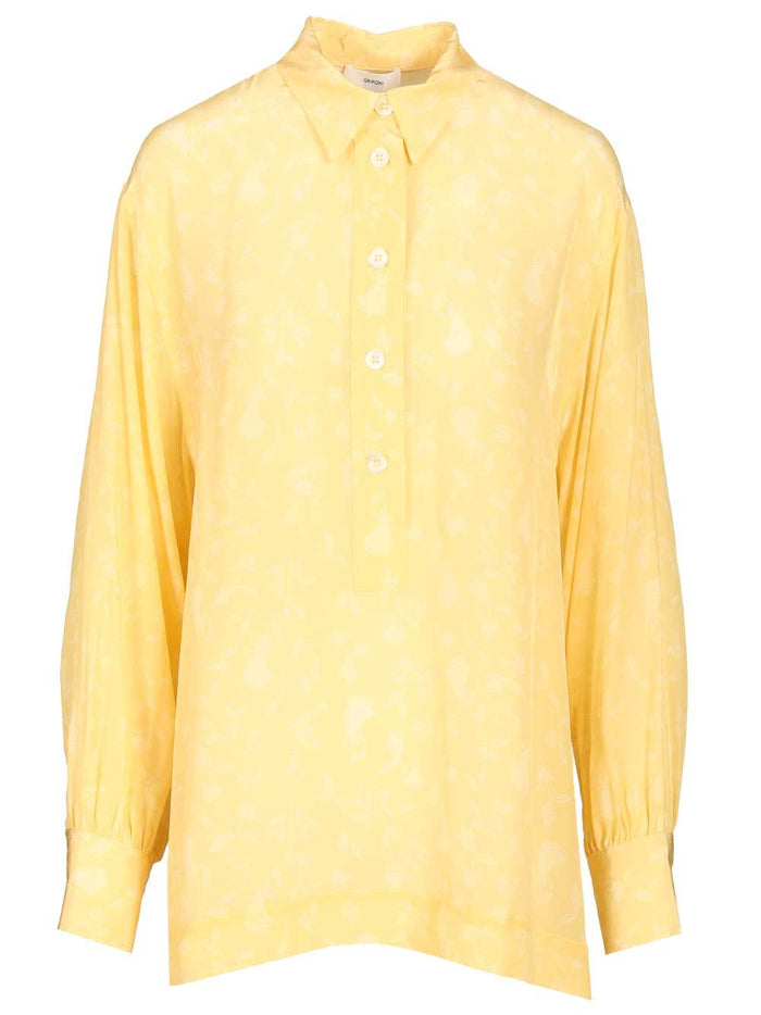 Camicia Fiore Yellow Shirt