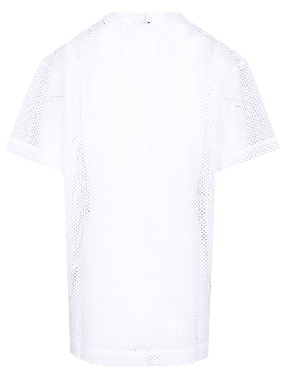 Mesh T-Shirt White Polyester