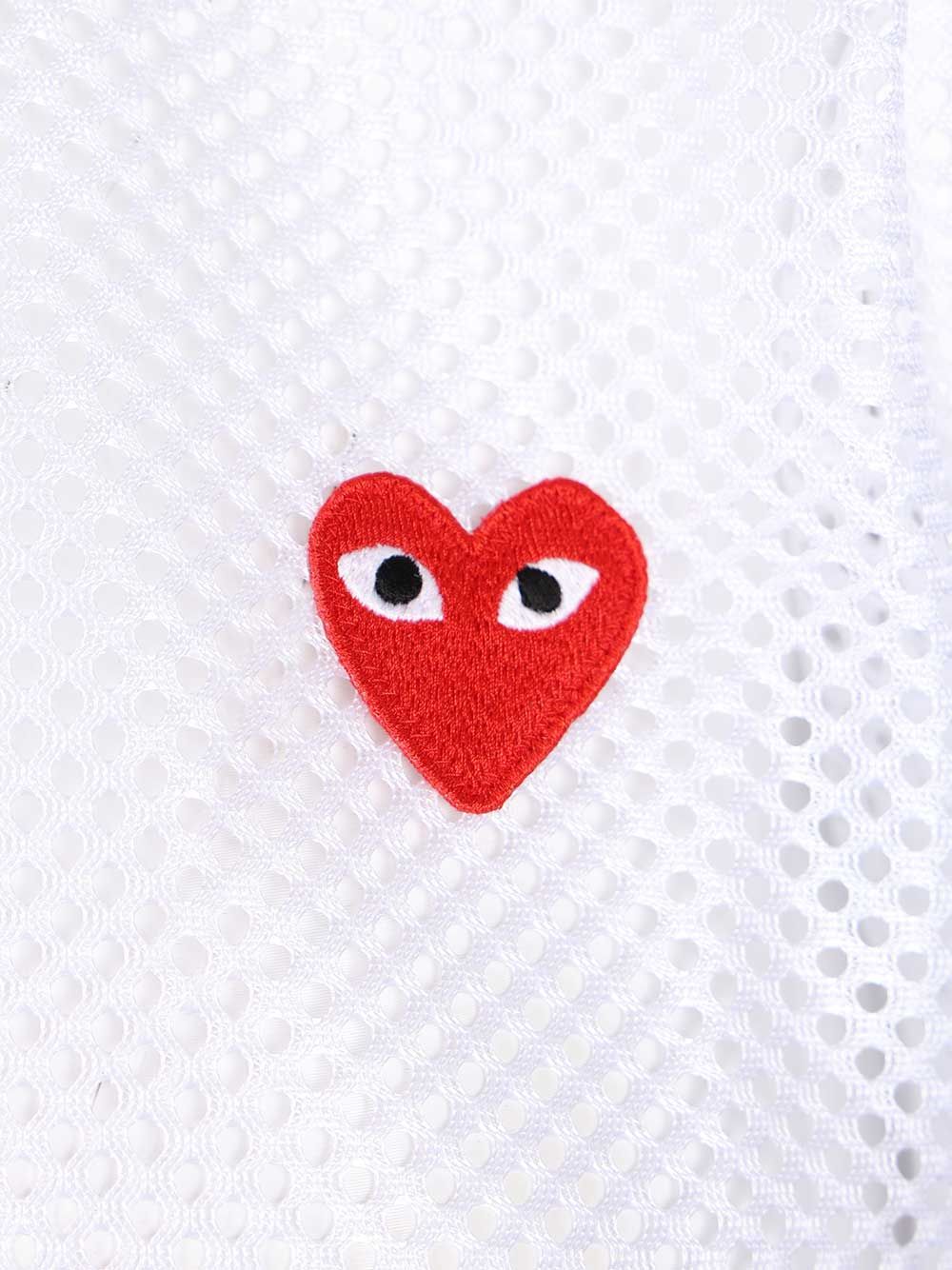 Mesh T-Shirt White Polyester