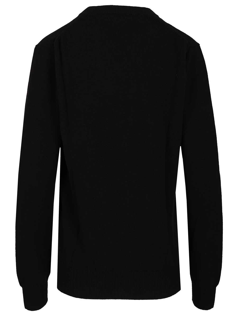 Crew Neck Wool Sweater Black Knitwear