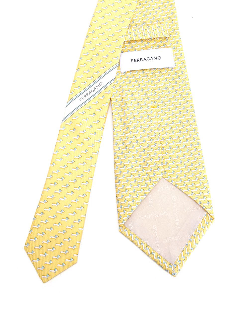 Silk Tie Yellow Wool Interlining Ties And Bow
