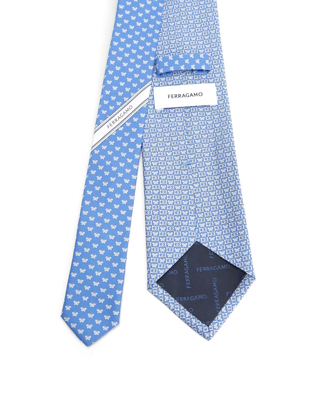 Silk Tie Light Blue Wool Interlining Ties And Bow