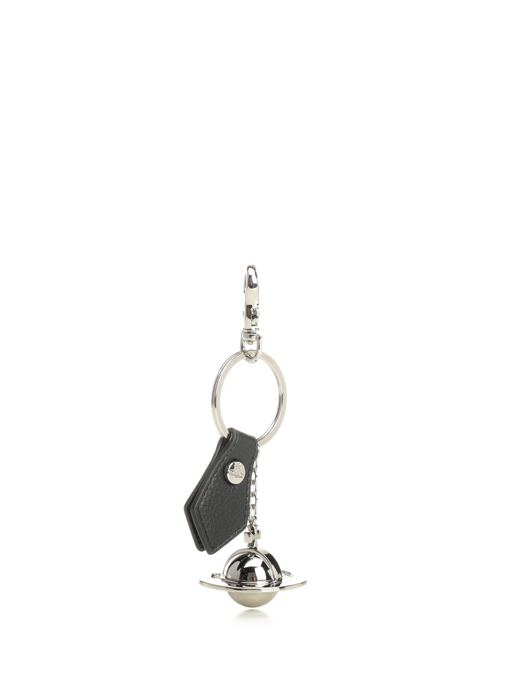 3d Orb Silver Black Iron Keyrings