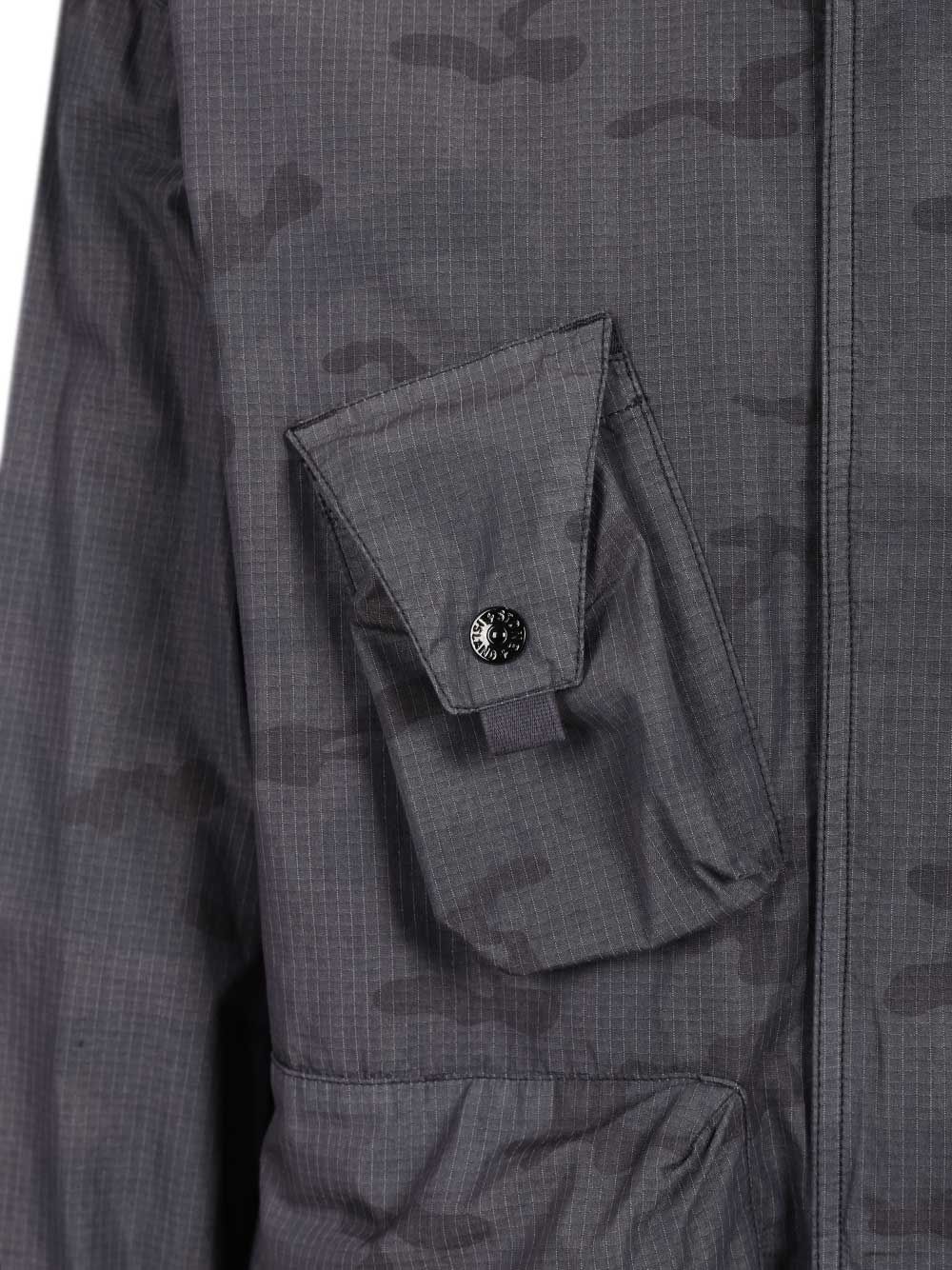 Jacket Faded Camo Ripstop-Tc, Garment Dyed Blue