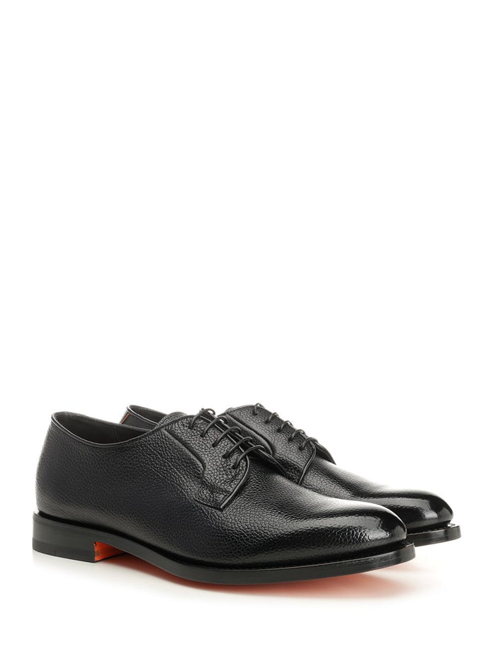 New-Ensley-Pgln01 Black Calf Goat Lamb Loafers