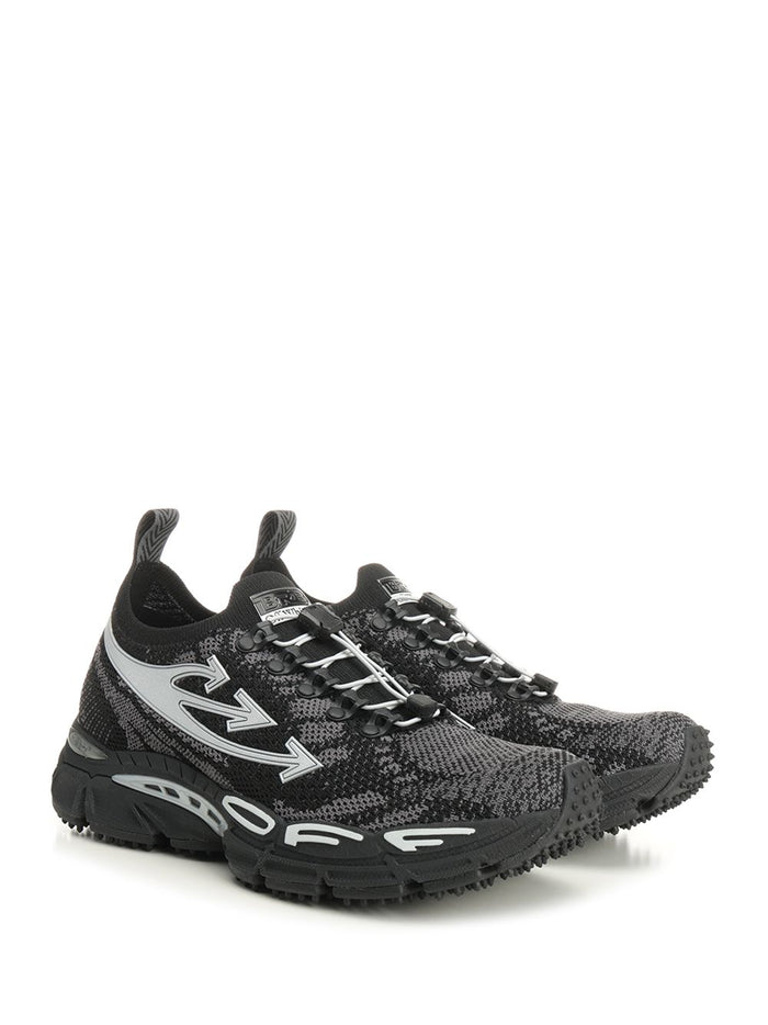 Ow Be Right Back Knit Black - Silver Sneaker