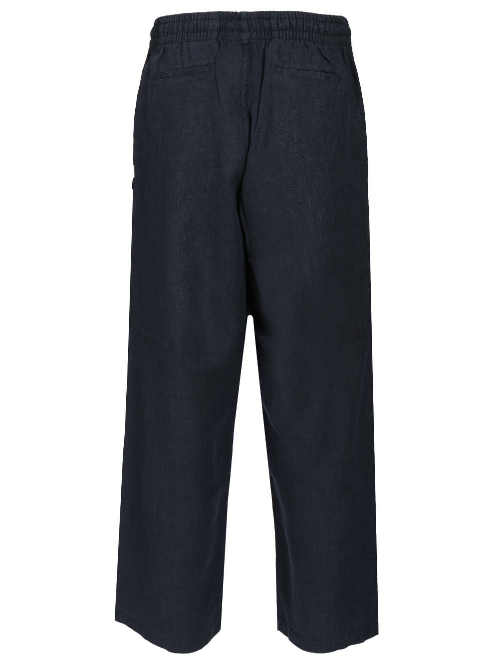 Linen Pants Blue Trousers
