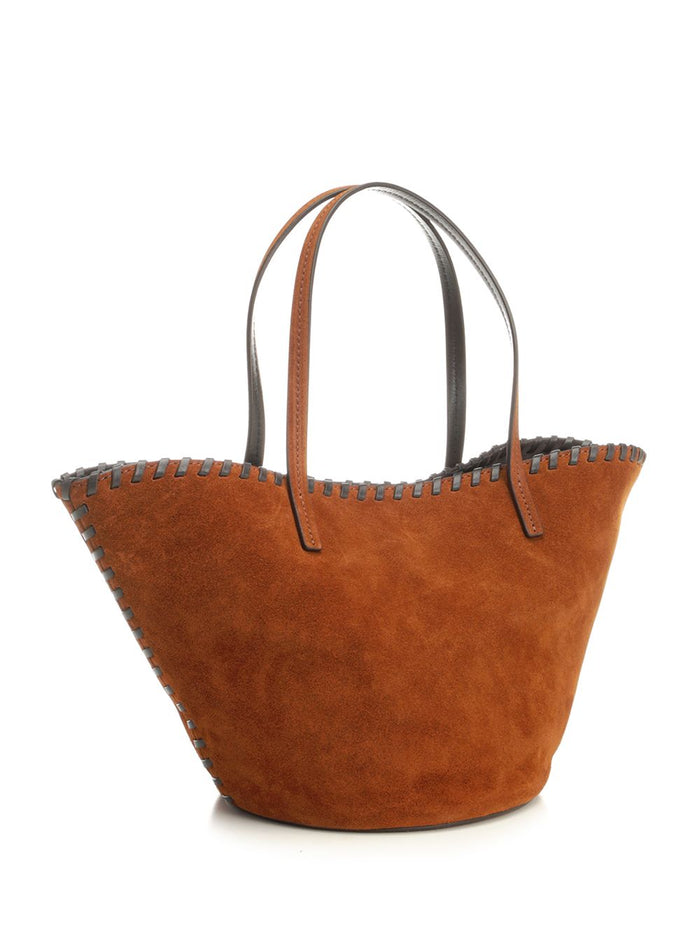 Mini Caro Bucket Bags Brown Cowhide Handbags
