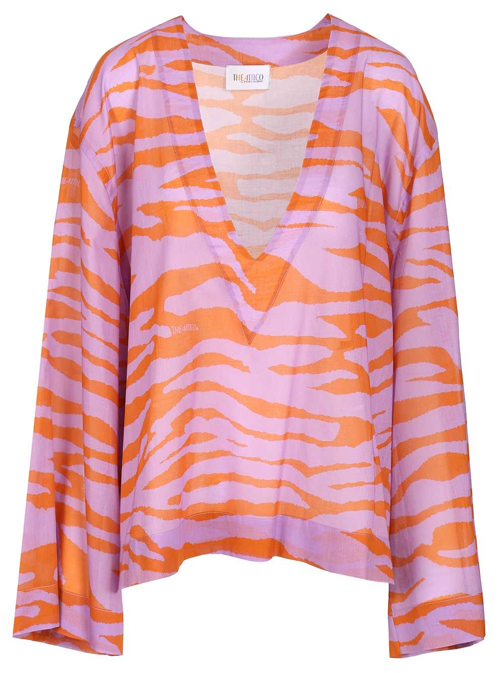 Animal Print Blouse Cotton