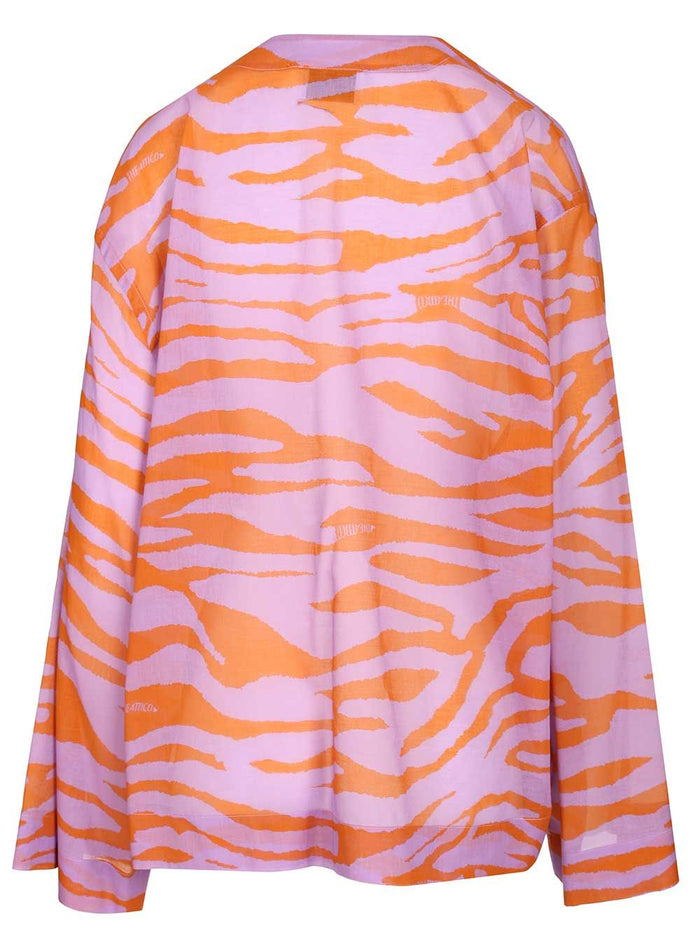 Animal Print Blouse Cotton