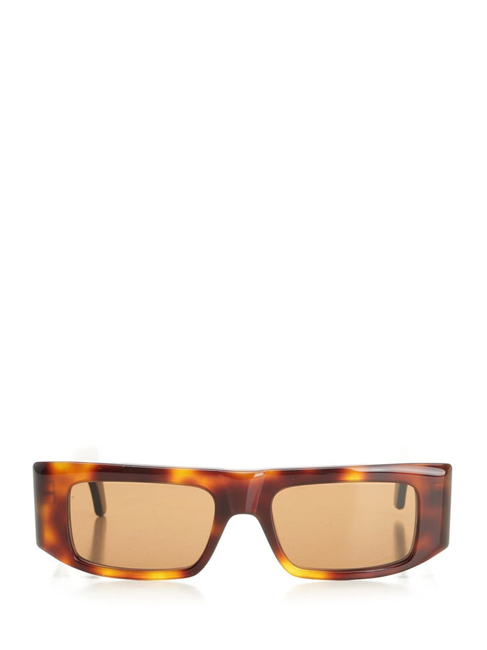 Rectangular Acetate Glasses Brown Bio Nylon