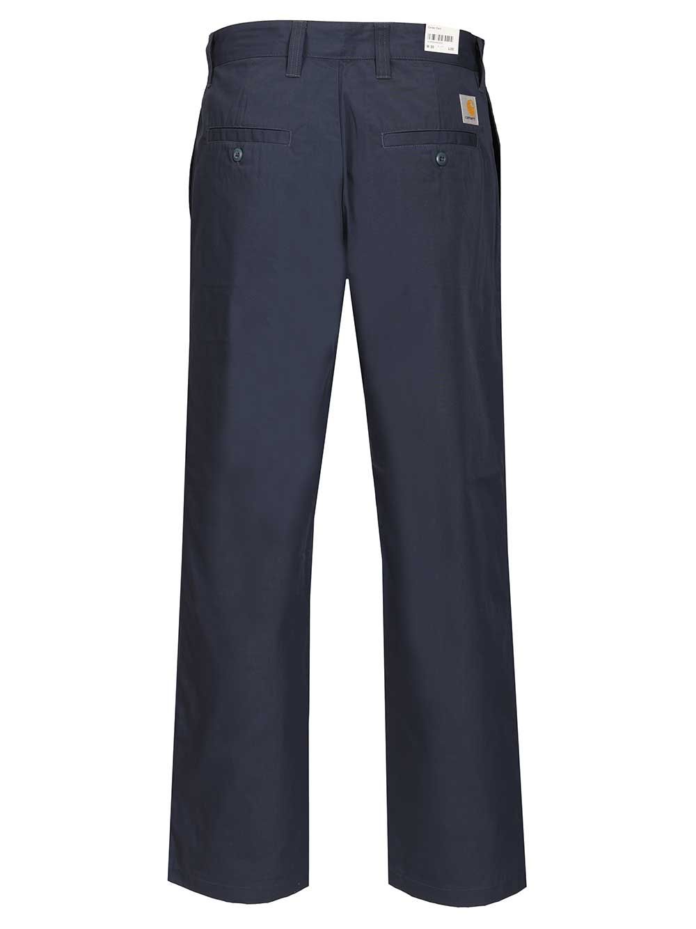 Calder Trousers Blue Polyester