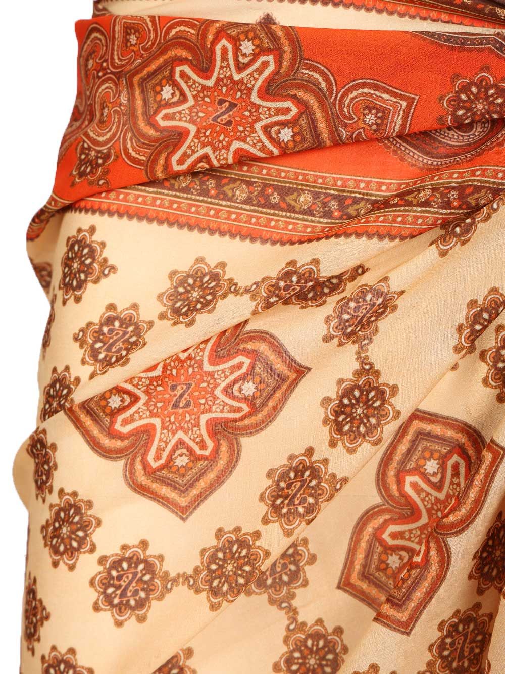 Printed Cotton Pareo Skirt
