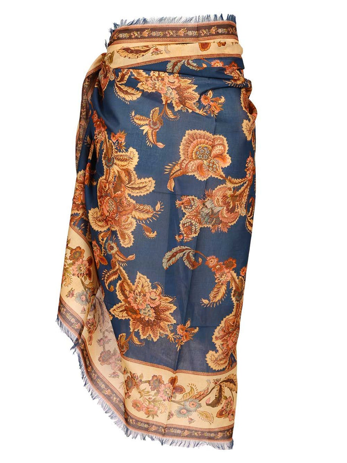 Printed Cotton Pareo Skirt