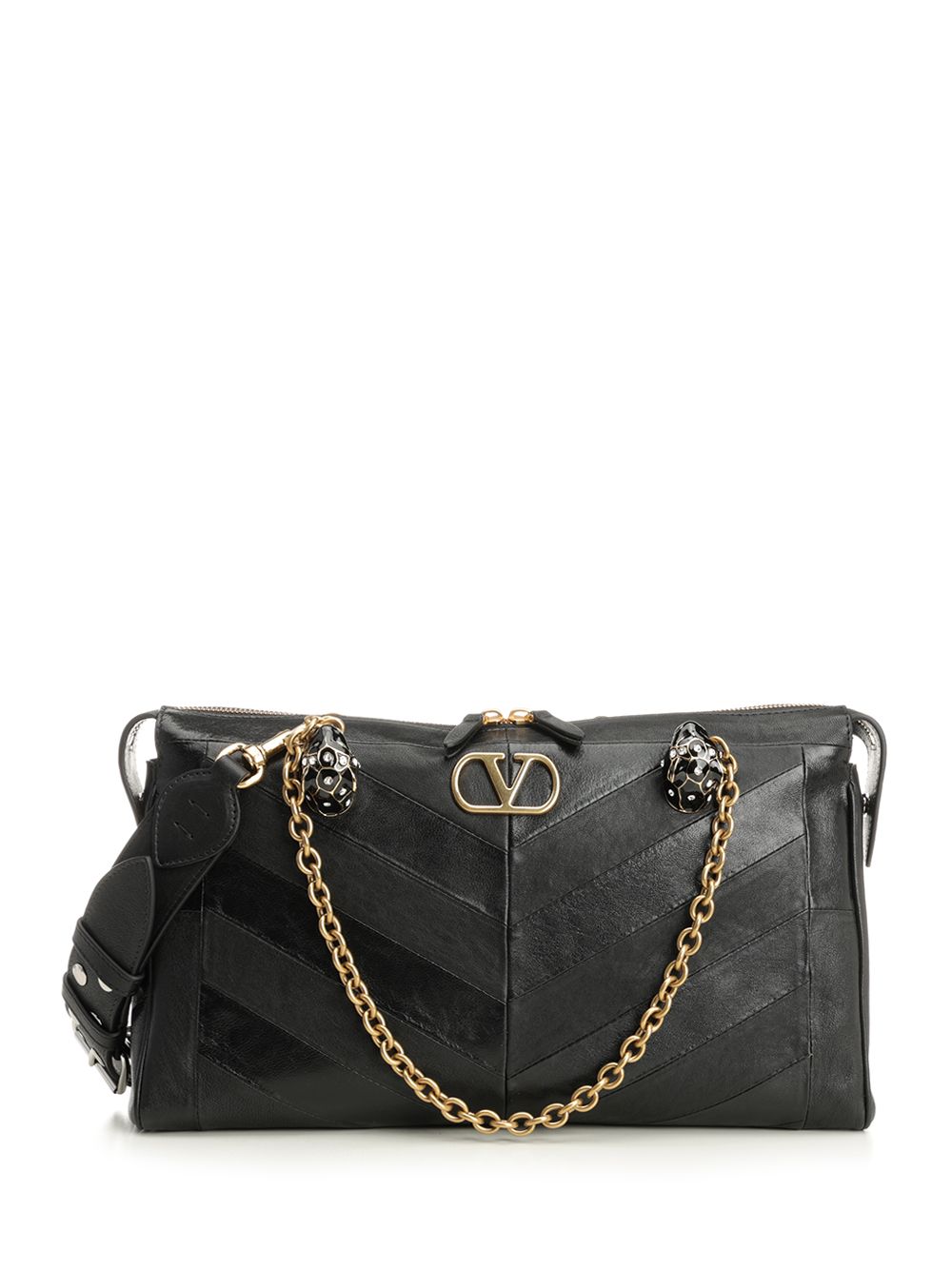 Medium Panthea Bag Black Outer: Lambskin Crossbody