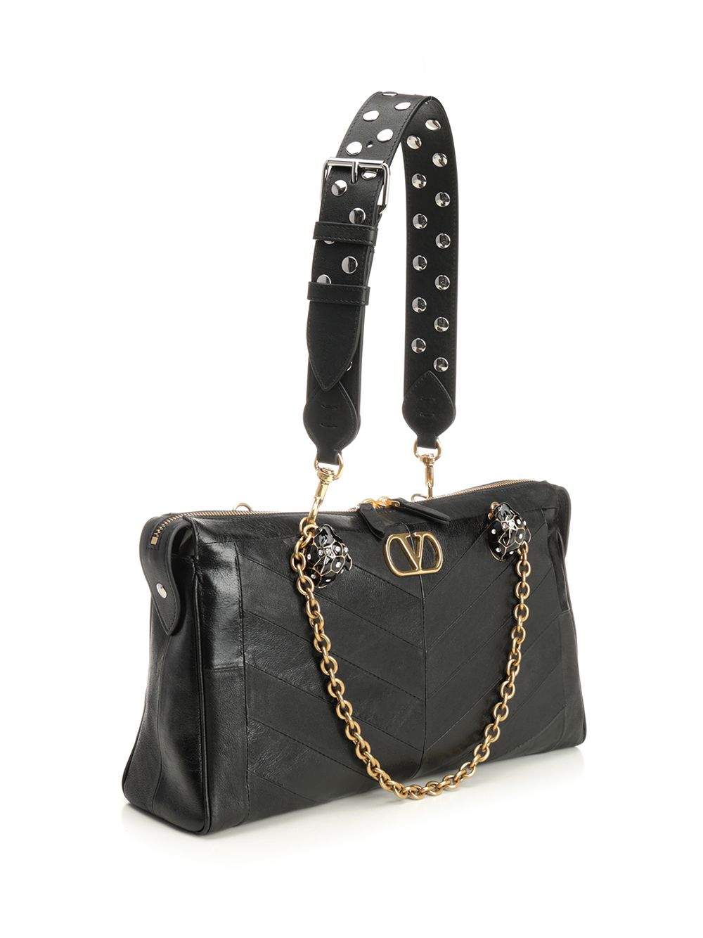 Medium Panthea Bag Black Outer: Lambskin Crossbody