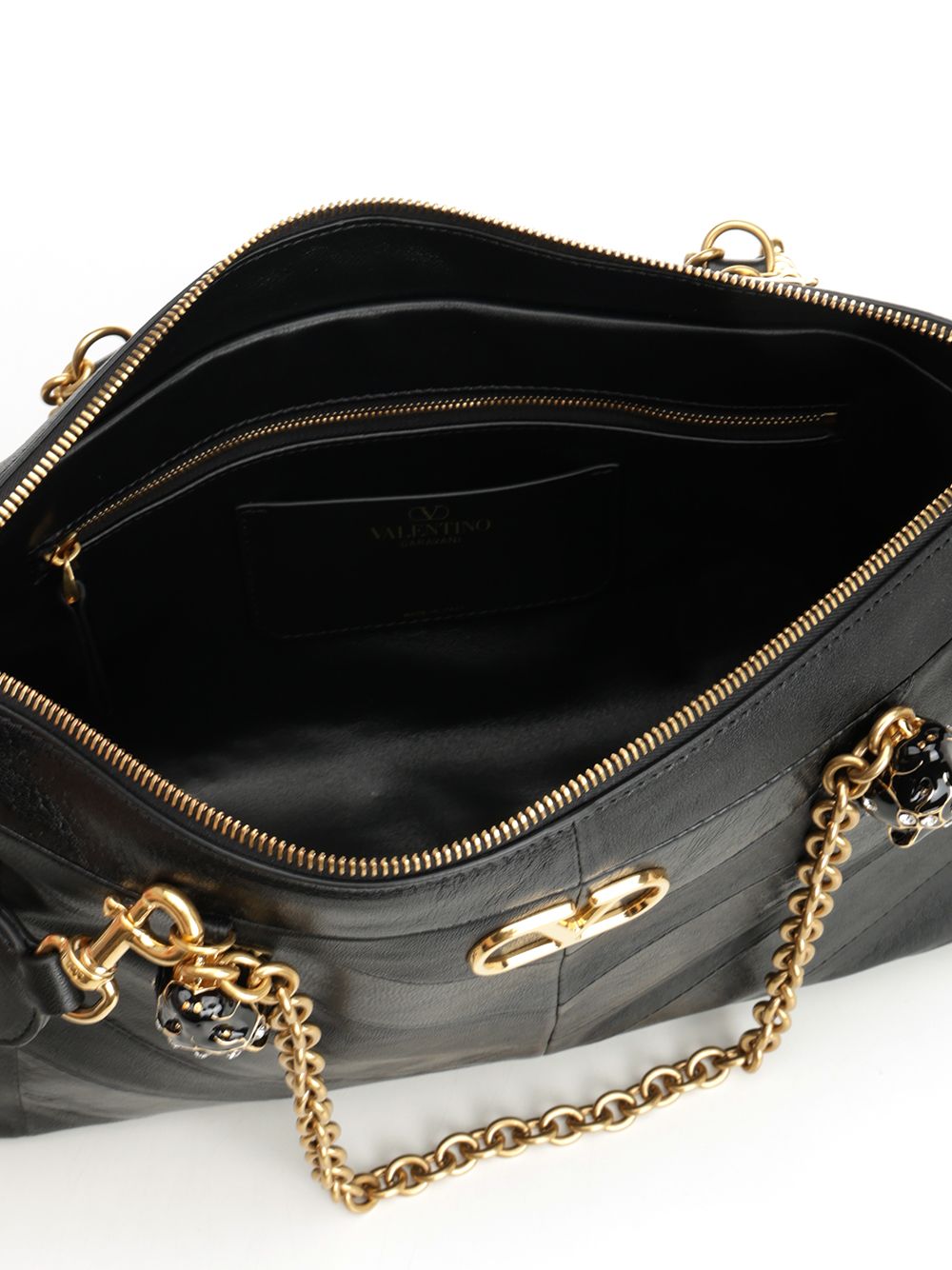 Medium Panthea Bag Black Outer: Lambskin Crossbody