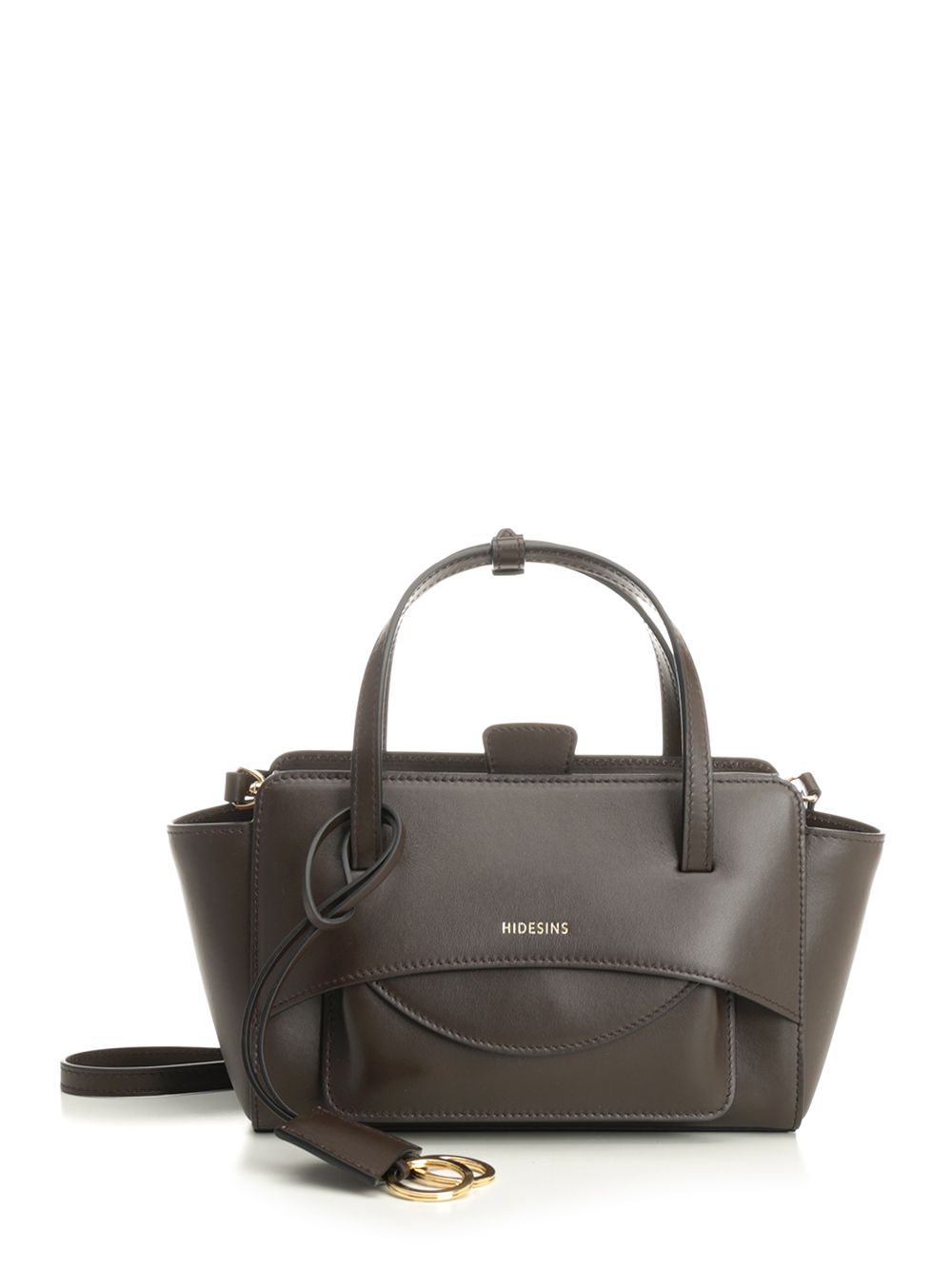 Flap S Leather Handbag Brown Calf Handbags