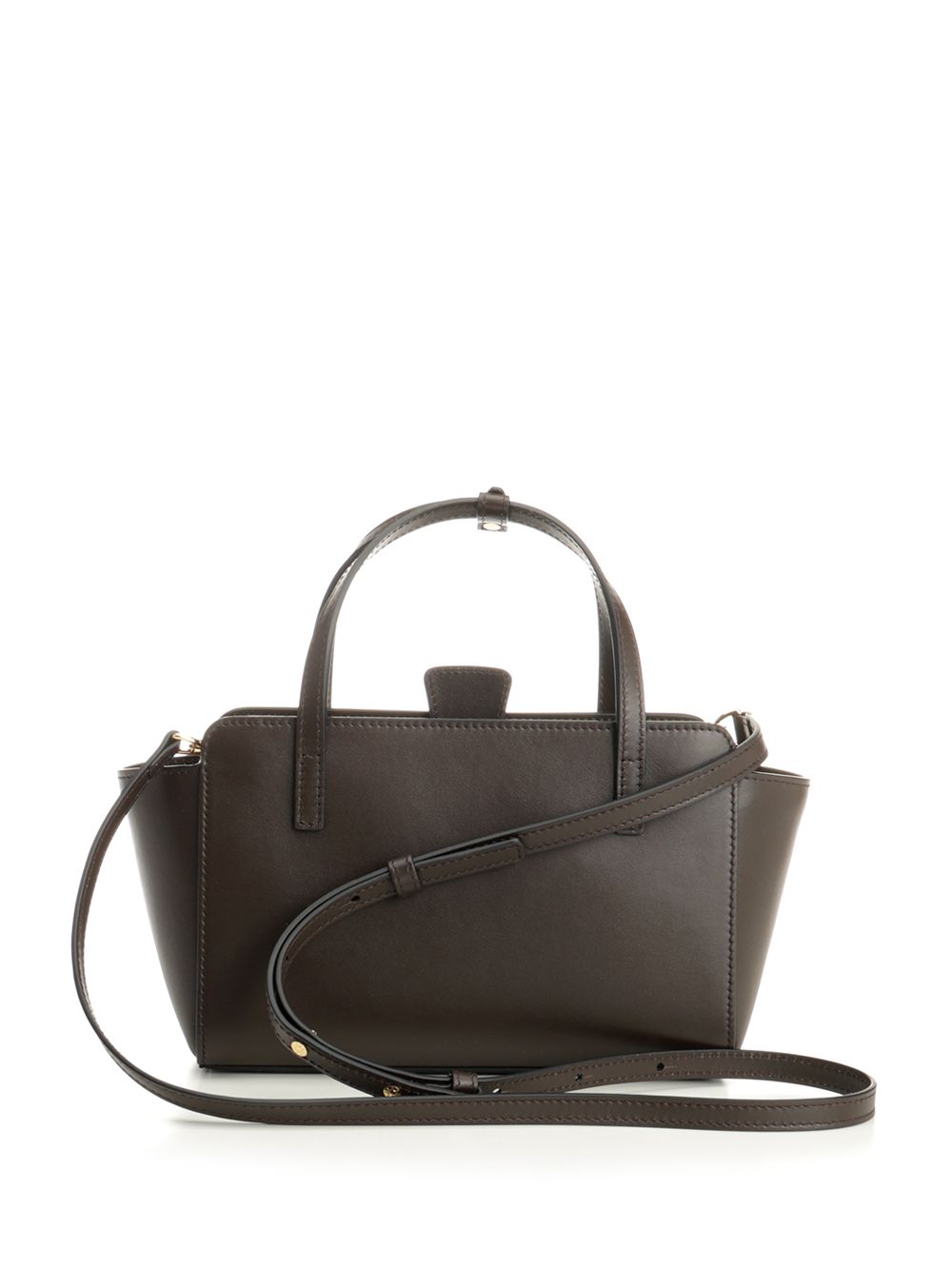 Flap S Leather Handbag Brown Calf Handbags