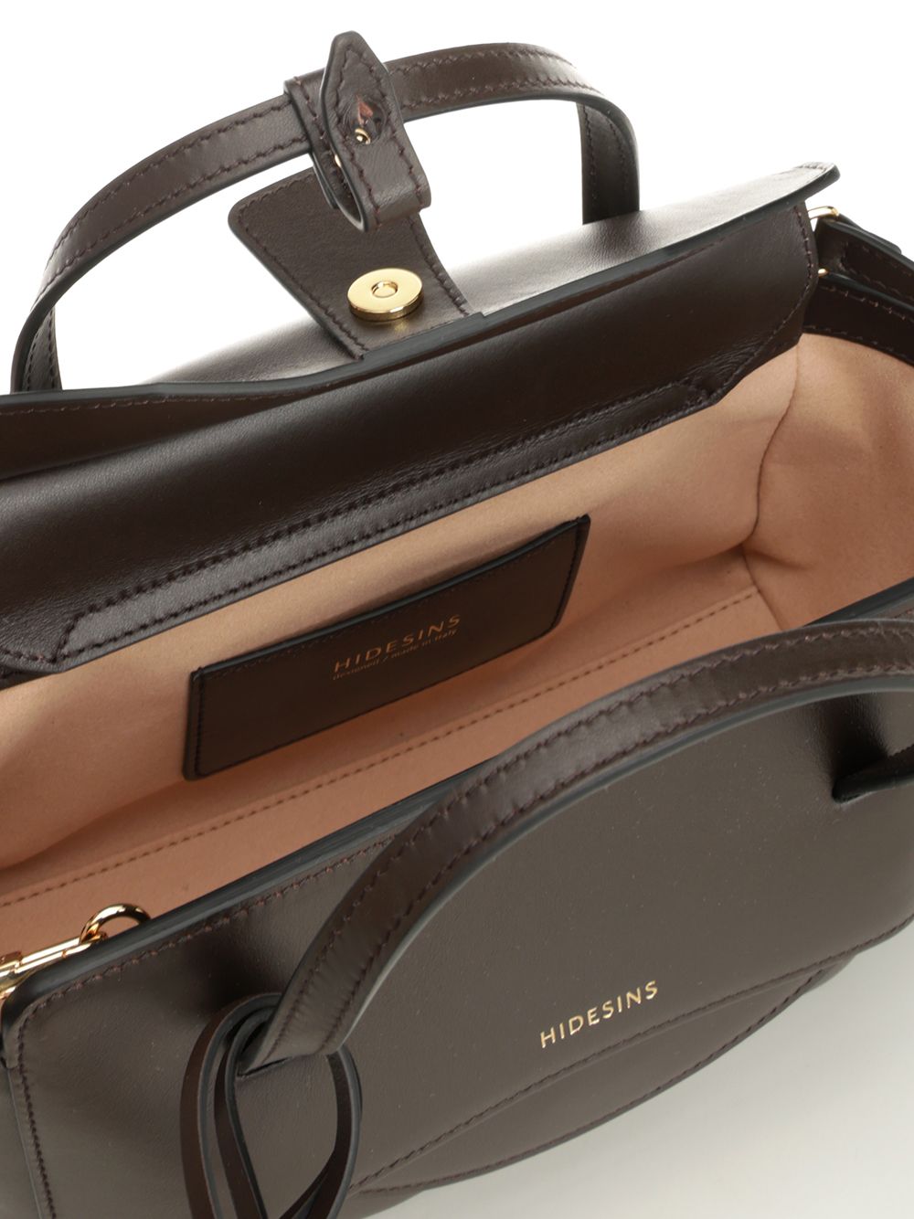 Flap S Leather Handbag Brown Calf Handbags