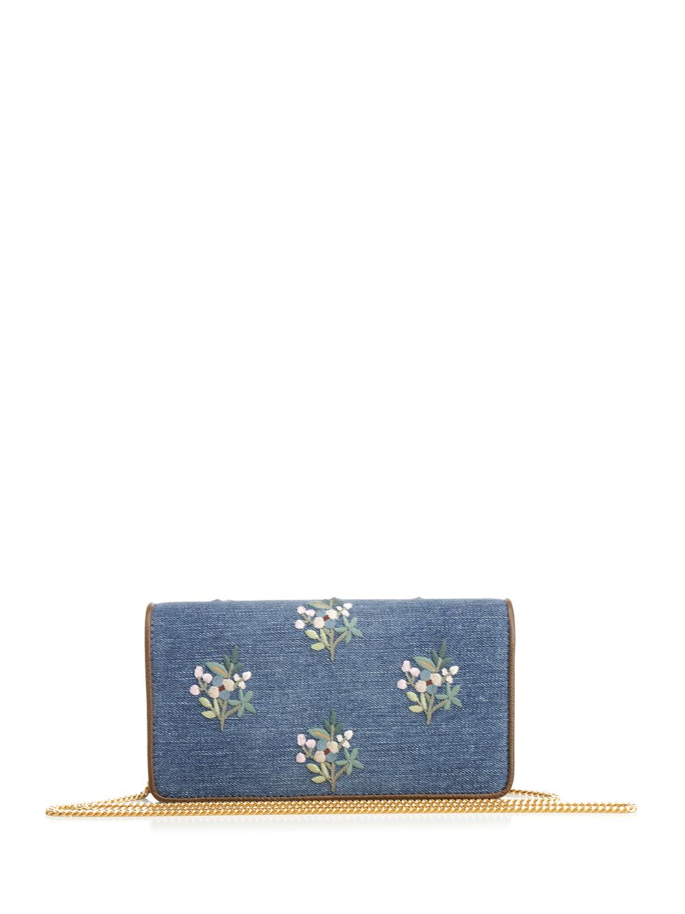 Vlogo Signature Shoulder Bag Blue Cotton Handbags