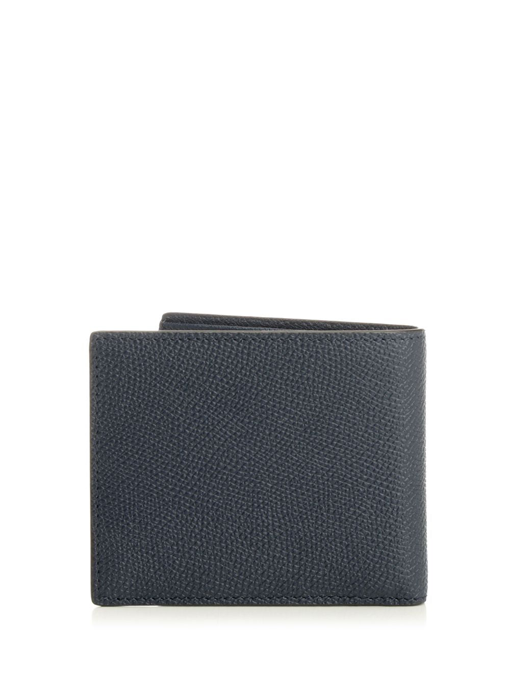 Bifold Wallet Blue Calf Skin