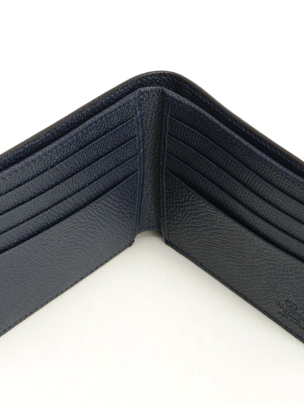 Bifold Wallet Blue Calf Skin