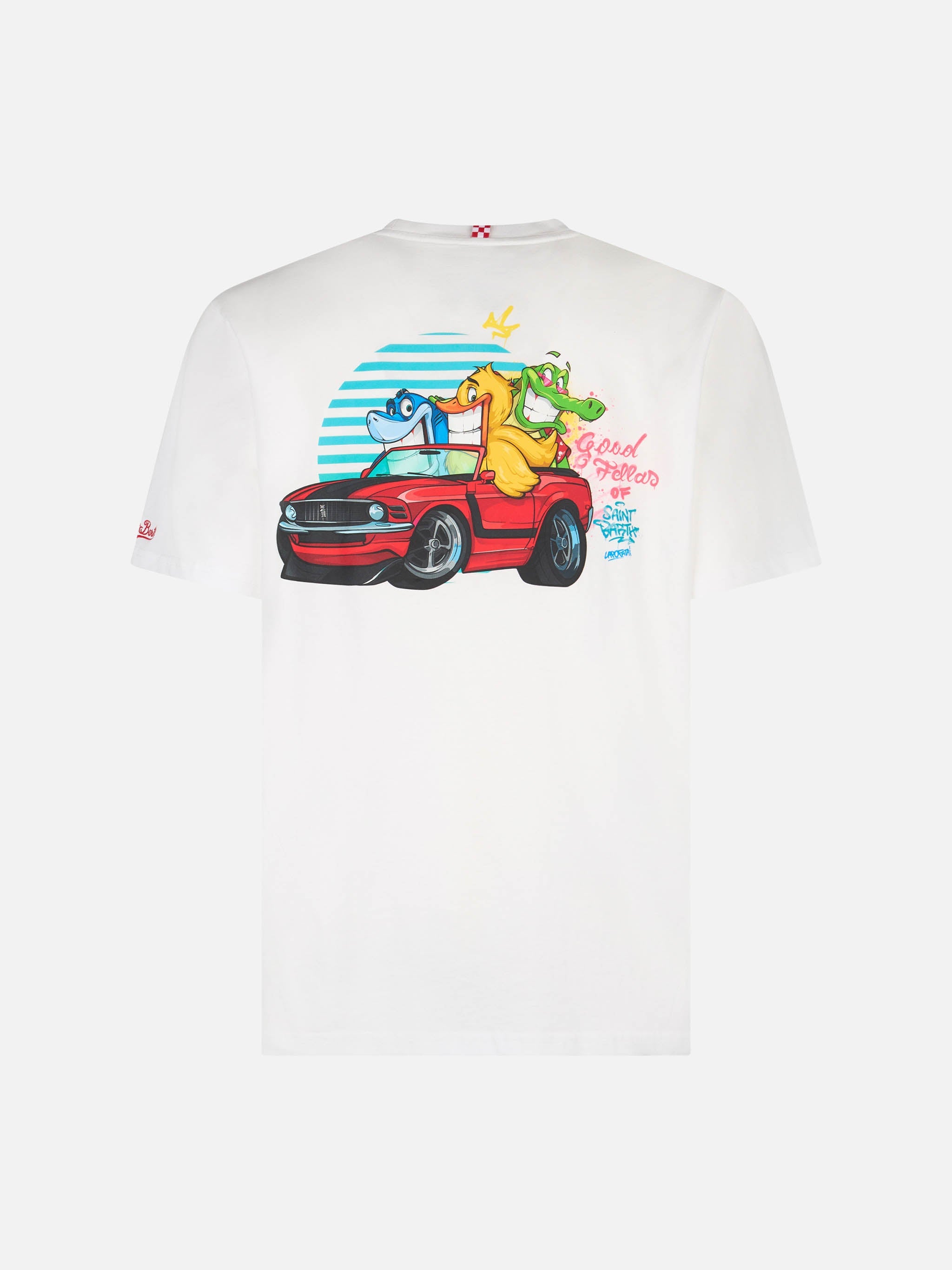 Boy Cotton T-Shirt With Cryptopuppets Crew Print | Special Edition White