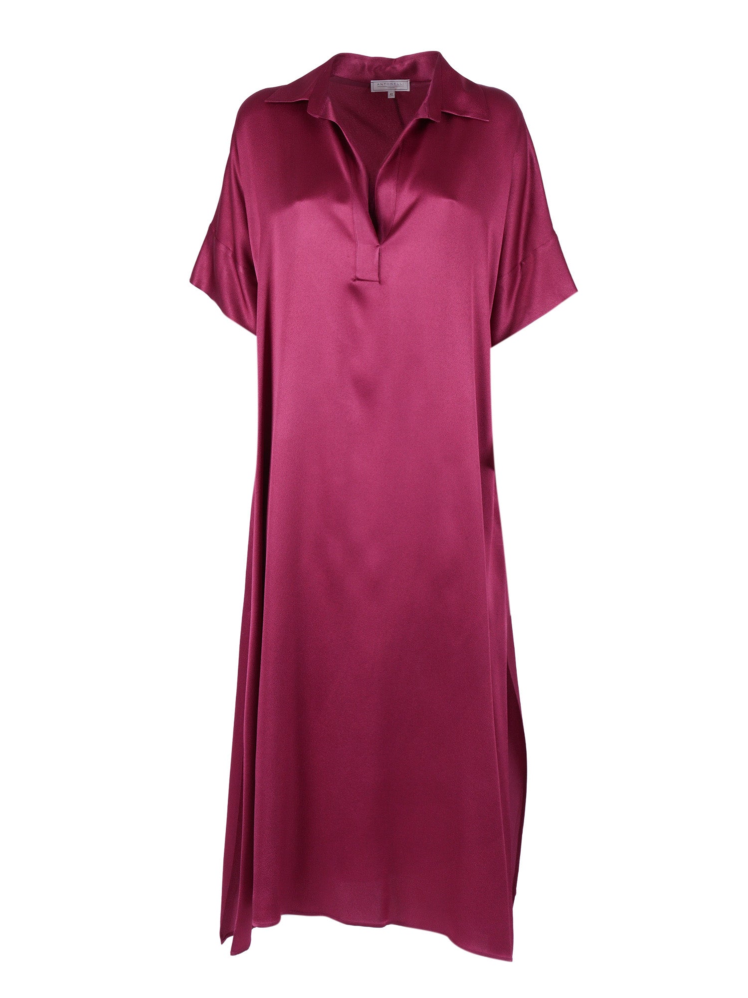 Dress Purple Acetate Silk Midi