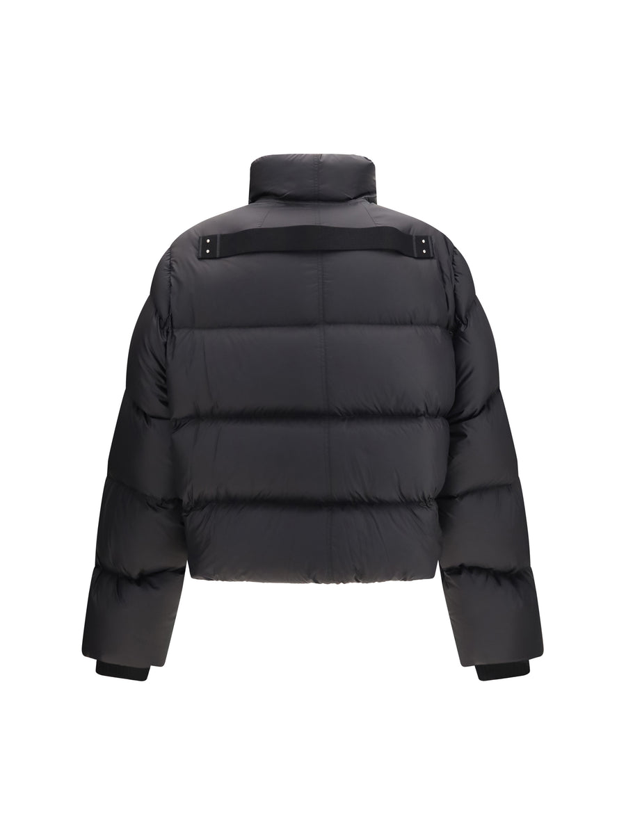 Down Flight Jacket Black Nylon; Padding: Padded &