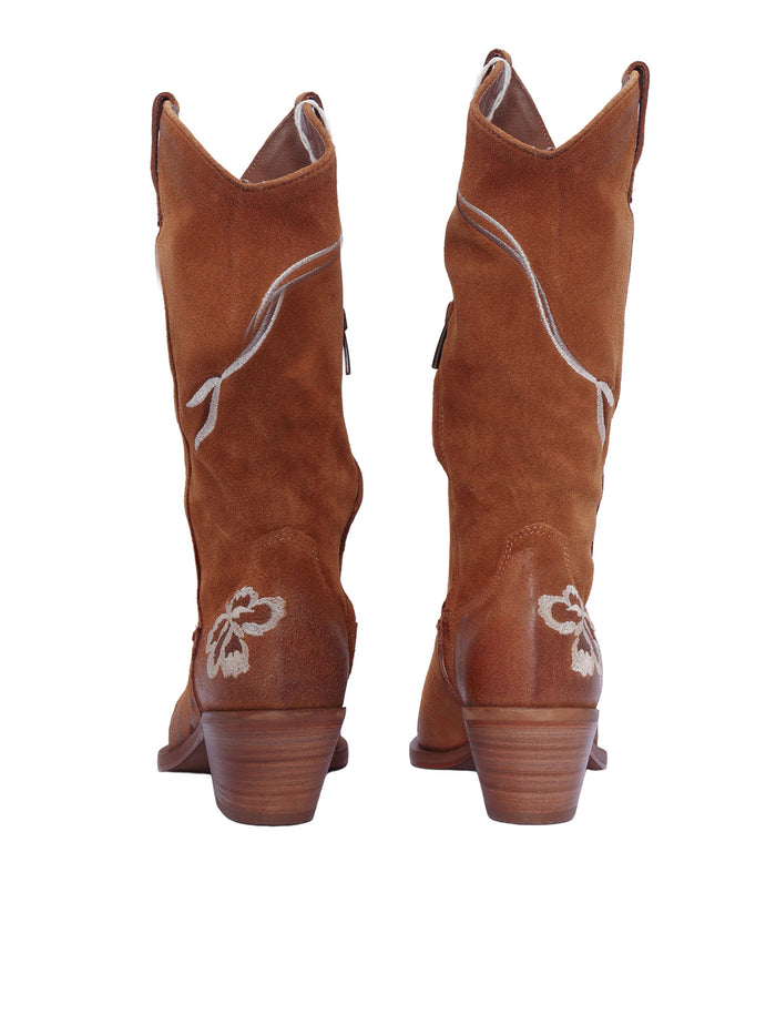 Cowboy Boot Camel Calf Leather