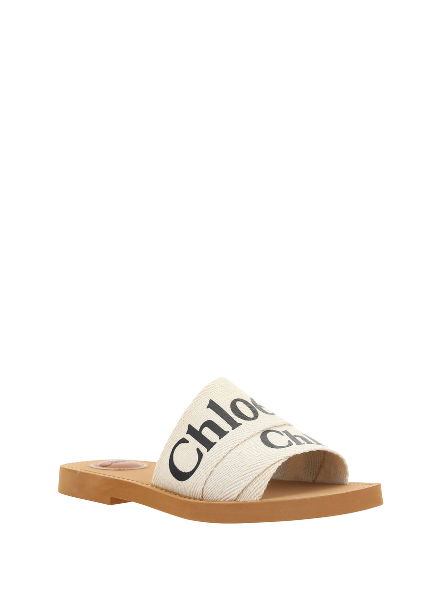 Woody Sandals White Sole Rubber