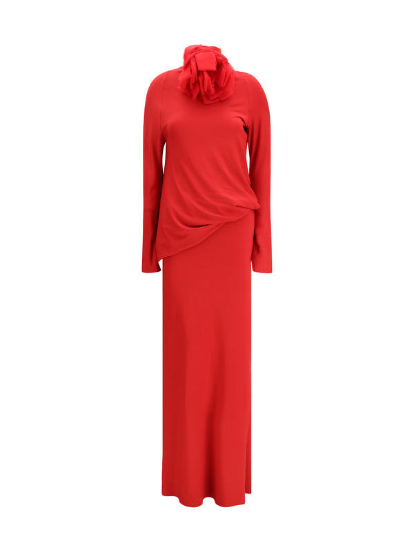 Magda Butrym 81% Viscose dress in red
