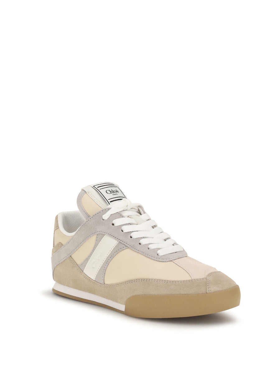 Leather Trainers Kick Dove Grey