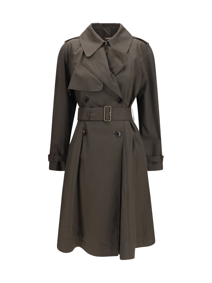 Pembury Cotton Gabardine Trench Coat Estuary Brown Jacket