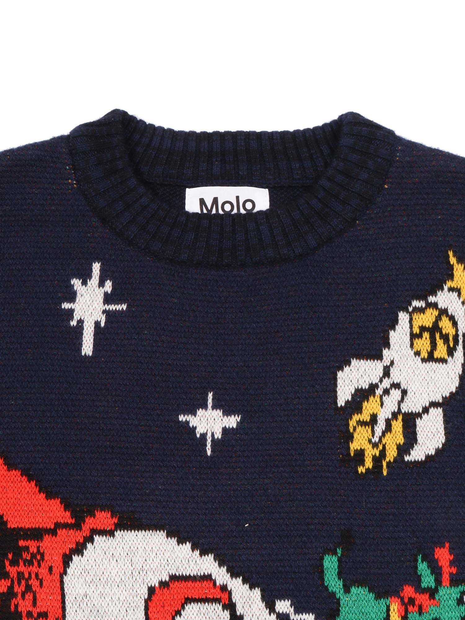 Bello Jumpers Blue Cotton Acrylic Crewneck