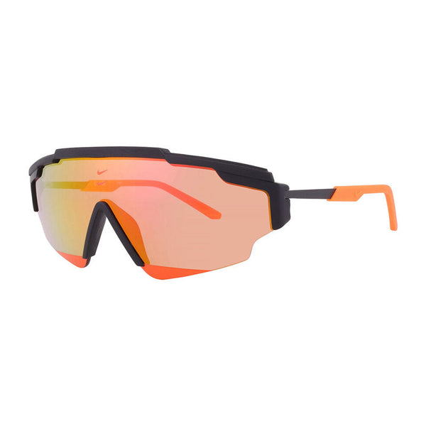 Nike Sunglasses Shield Semi Rim, Matte Black Frame And Orange Lens Nikemarqueeedge24eev24027008