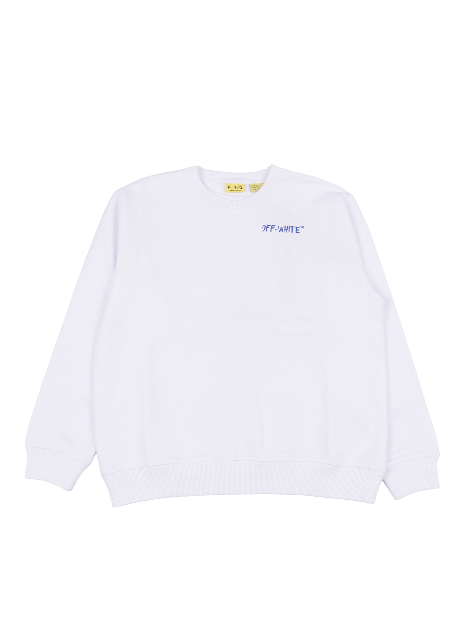 ARROW SKETCH CREWNECK White Cotton Sweatshirt