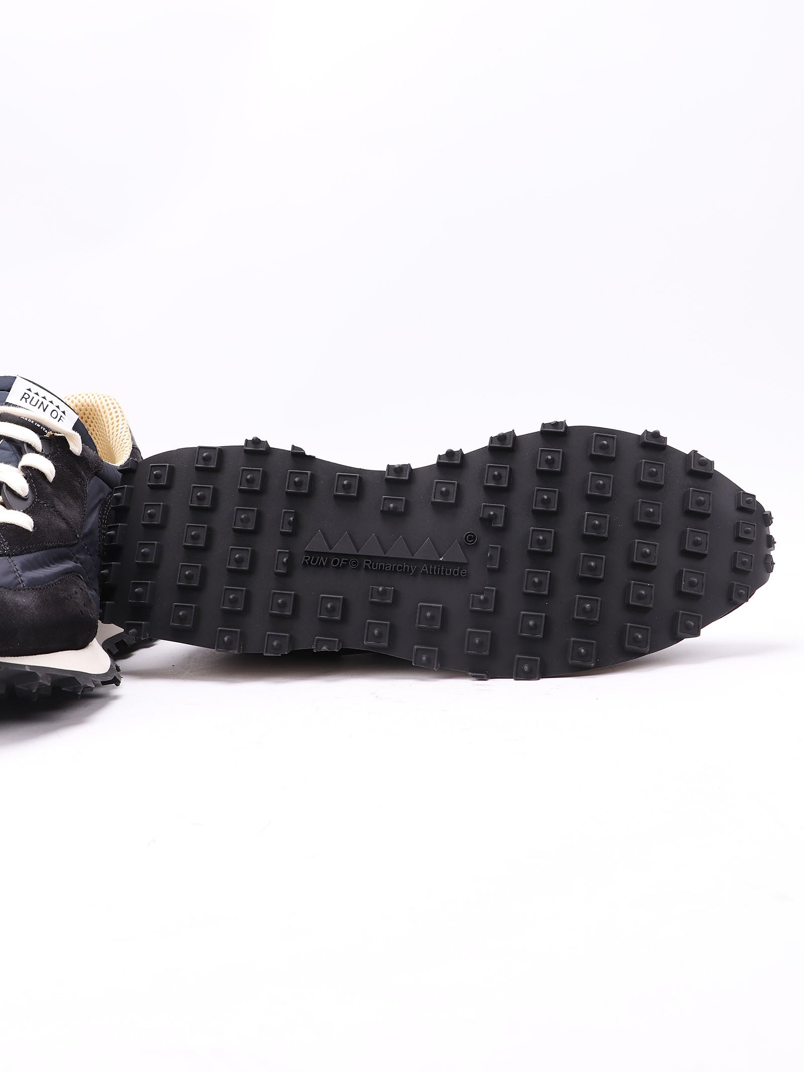 Hash Off Black Calf Leather Shoe