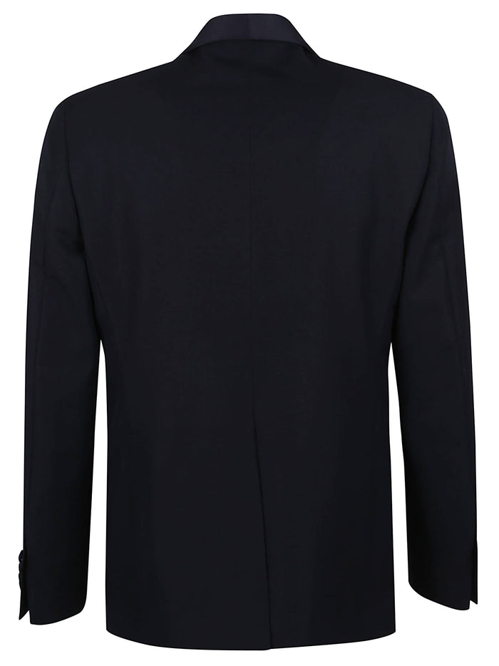 Abito Uomo Soiree Smoking Drop 8 Reg Blue Wool - Mohair Pa Ea
